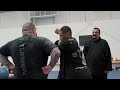 STEVEN SEAGAL teaches ALEX PEREIRA techniques to use in MMA fights