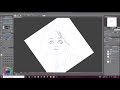 Speedpaint Line Art Self Portrait Sketch Process | Clip Studio Paint