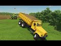 TRANSPORT McCormick & JCB FASTRAC & CLAAS TRACTORS - WOODCHIPS HARVEST w/ FLATBED TRAILER - FS 22