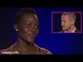 Joseph Quinn and Lupita Nyong'o flirting (in their own way) for 6 minutes