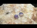 RARE! Ellensburg Blue Agate- Cabochons faceted for a wedding band -Only in Washington lapidary demo