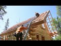 Roofing Our Off-Grid Cabin | Rafters to Metal
