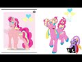 Rarity, Fluttershy and Pinkie Pie Redesign (Speedpaint and Commentary)