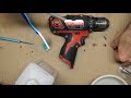Milwaukee M12 drill repair LED wouldn't turn off