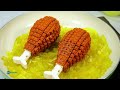 Among Us Eat Red Fruit And Yellow Friut Challenge | Brick World Stop Motion Cooking