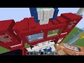 NOOB vs PRO: TRANSFORMER STATUE HOUSE Build Challenge in Minecraft With Crazy Fan Girl!!