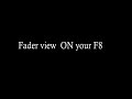 Fader view on your zoom f8/f8n  2019