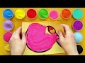 Sand Painting Coloring an Artist Paint Palette and Brush || ABCD Rhymes Song for Kids and Toddlers
