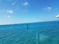 Seaplane landing into to the Dry Tortugas