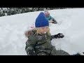 Snowy trampoline