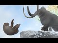 Arctodus simus VS Mammoth : Dinosaurs Battle Special #dinosaursbattles #dinosaur #dinosaurs