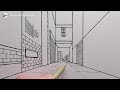 How to Draw an Alleyway using One-Point Perspective: Easy