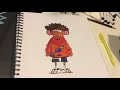 Drawing a character with ohuhu markers! (Gawx art inspired)