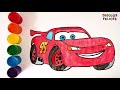 Cómo Dibujar y Colorear a Rayo de los Cars 3 Disney ⚡🏎️ Dibujos Para Niños - Learn Colors