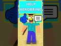 Help Herobrine Win Mystery Target Challenge ( Bling Bang Bang Born ) #herobrine #minecraftanimation