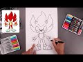 How To Draw Fire Sonic