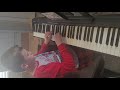 Tyler tries piano