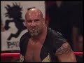Goldberg Sat At Ringside Watching Steiner V Nash WCW Nitro 11th Sep 2000