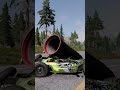 cars vs Metal Pipe - BeamNG Drive #beamngdrive #shortvideo #beamng #shorts