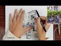 Pen & Ink Urban Sketching Series | Drawing An European Old Building