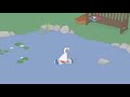 Goose walks on water!