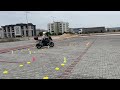 motosiklet kapalı alan çalışmaları (motorcycle slow speed practices)