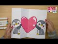 How to draw VALENTINE'S CARD  |  FOLDING SURPRISE