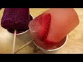 Dragon Fruit and Strawberry Popsicles/ Ice pop