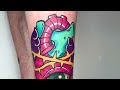 Neo Traditional Heart Tattoo Time Lapse