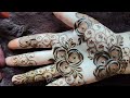 Very Beautiful Stylish henna design for hands | Latest pretty henna design tutorial/ Thouseens henna