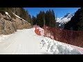 Flaine's longest blue run! - GoPro HD POV skiing Piste Des Cascades (Cascade Experience 14km)to Sixt