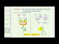 Ex 5:  Solve Exponential Equations Using Like Bases - No Logarithms