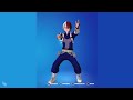 Shoto Todoroki Dances All Music Emotes That we Have - FORTNITE - My Hero Academia