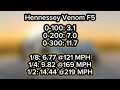 Koenigsegg Jesko VS. Hennessey Venom F5 1/2 Mile Comparison