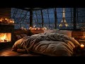Soothing Night Jazz Piano Music & Cozy Winter Bedroom Ambience for Sleep Tight ❄ Jazz Relaxing Music
