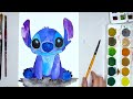 How to Draw Stitch from Lilo and Stitch - Learn Drawing and Watercolor