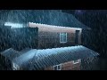 Fall Asleep Fast with Thunderstorm Sounds | Heavy Rain on Roof, Intense Thunder for Sleep, Relax