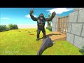 Angry Primates Attack Giganotosaurus's Castle - Animal Revolt Battle Simulator