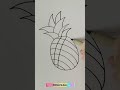 How to draw simple pineapple #drawing #draw I Chill how to draw