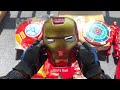 Iron Man Toys Collection Unboxing Review-Action figures，Cloak，Mask，gloves，pistol，Shield，Laser sword