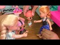 LOL Camper ! Elsa and Anna toddlers playing with new surprises