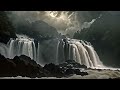 Waterfall Visuals | 4K Amazing Colorful Wallpaper ✦ 1-Hour Nature Mood Relaxation Time | Video Only