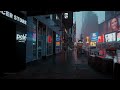 Snowfall in Times Square, NYC | Walking in New York City in the Winter Snow, 4k