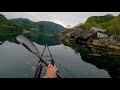 Kayaking in Fyksesund , Hardangerfjord Norway , GoPro9