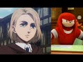 Knuckles rates Attack on Titan Girls #attackontitan #knuckles