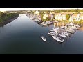 Drone video: small boat entering Stamford hurricane barrier