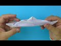 Origami boat. How to make paper boat from A4 without glue