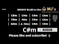 Groovy Blues in C#m | 95 bpm | Guitar Backing Track