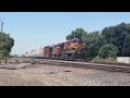 Short Railfanning at Modesto Empire with H1, BNSF Warbonnet, & KCS