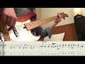 Carole King - It's Too Late / Bass Cover (Tabs in Video)